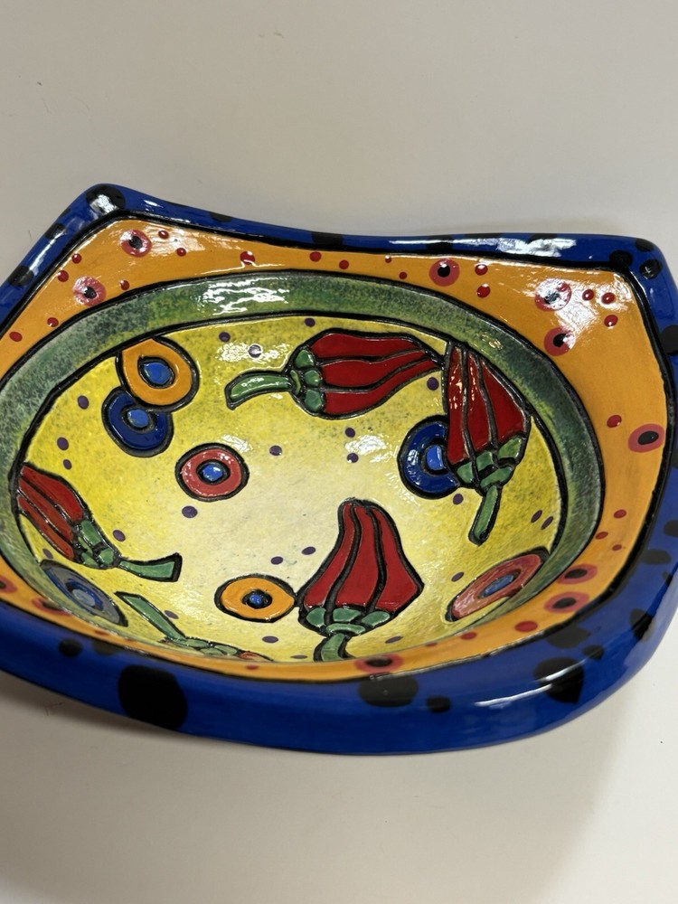 Bisaillon Studio Art Pottery Bowl 8 X 8