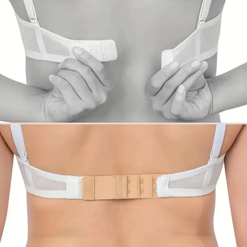 4PCS Adjustable Bra Extender 2/3/4 Hooks with Elastic Underwear Strap Extension