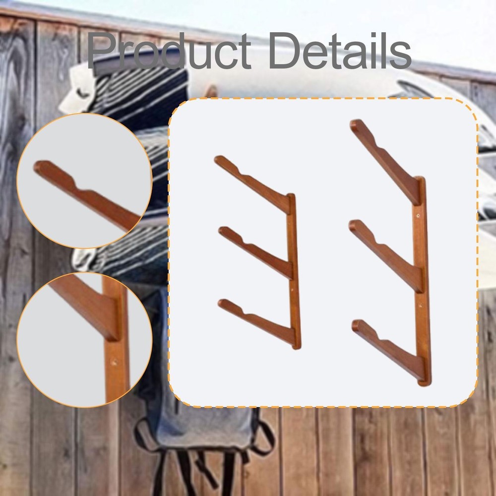 Wall Mounted Surfboard Rack Premium Practical Easy Installation Space Saving