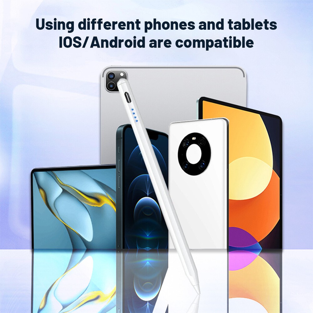 Stylus Pen with Power Indicator for Samsung, Android, Tablets & Smartphones