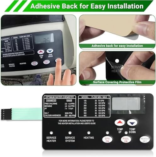 Upgrade Control Board Kit Replacement for Pool & Spa Heater - Fits MasterTemp, M