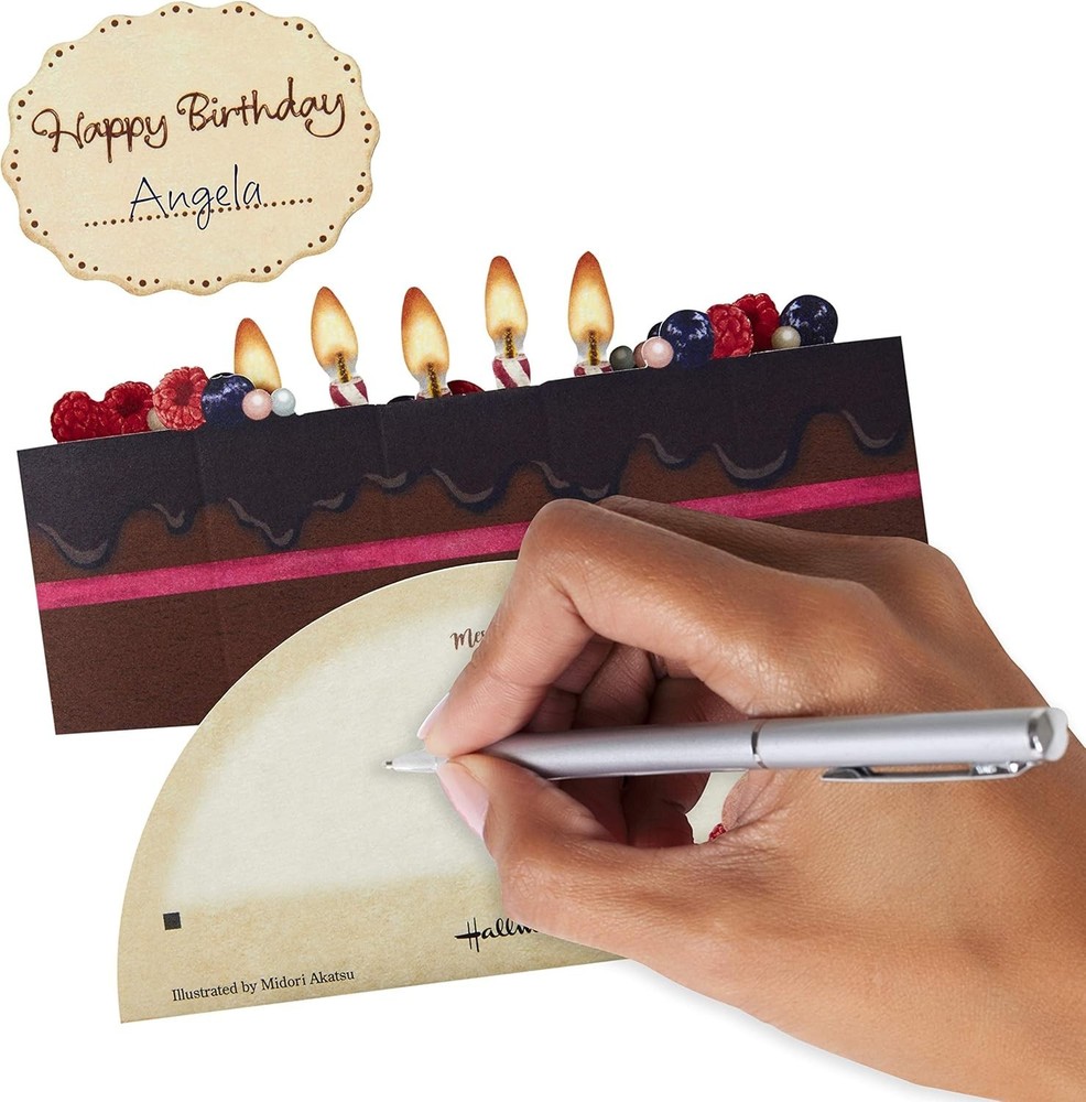 Pop Up Birthday Card Chocolate Cake