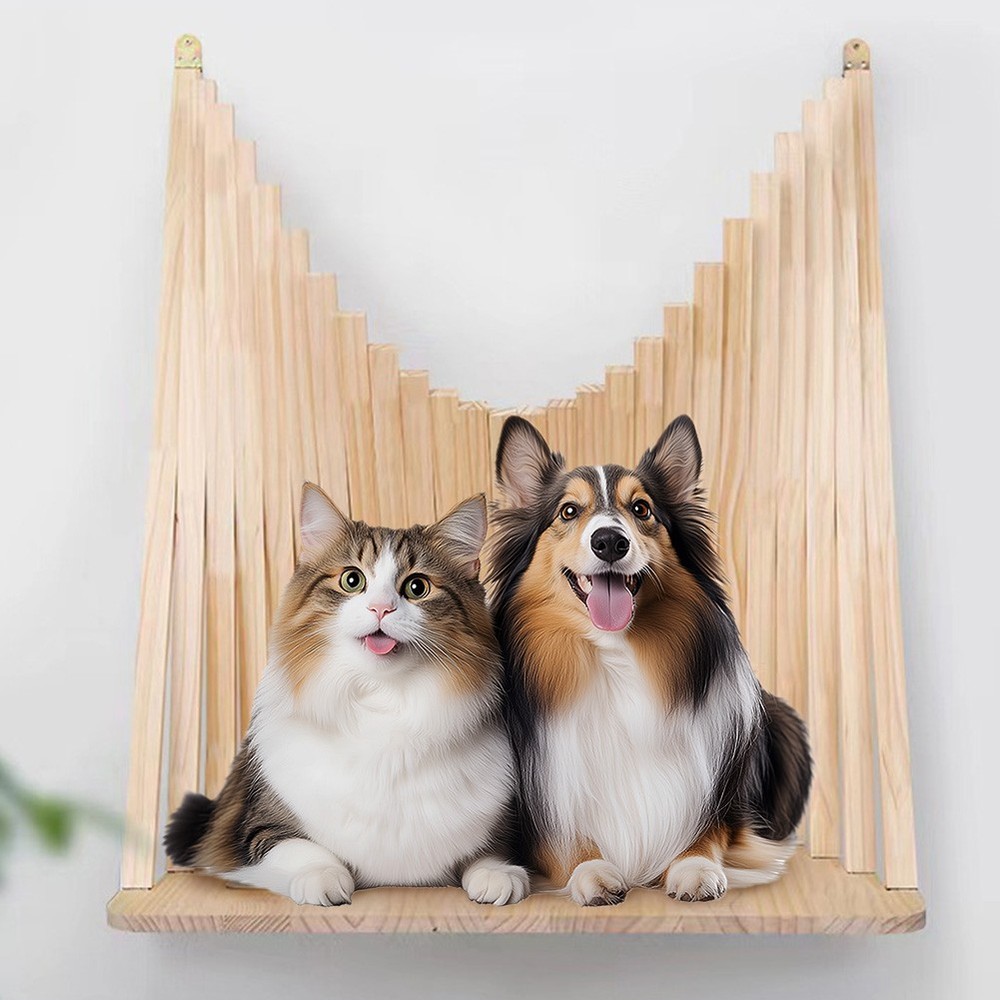 Folding Desk Wall Mounted Computer Desk Table Solid Wood Home office Decor US