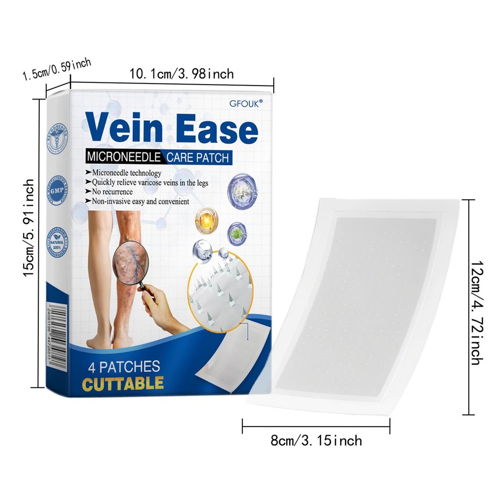 GFOUK VeinTarget Microdarts Patch, Professional Leg Varicose Veins Patch
