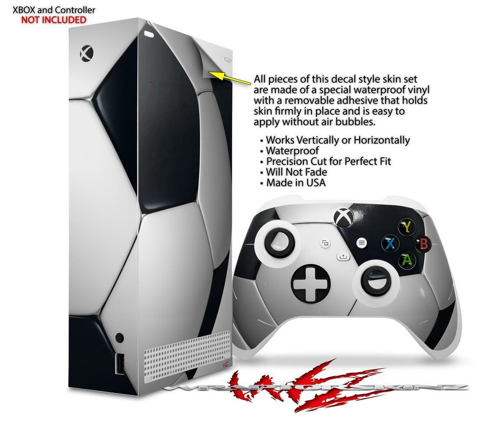 Skins XBOX Series S Console Controller Soccer Ball