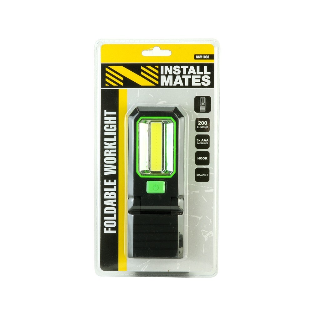 InstallMates™ Foldable Multi-Function Portable Worklight (LED Bulbs, 200 Lumens)
