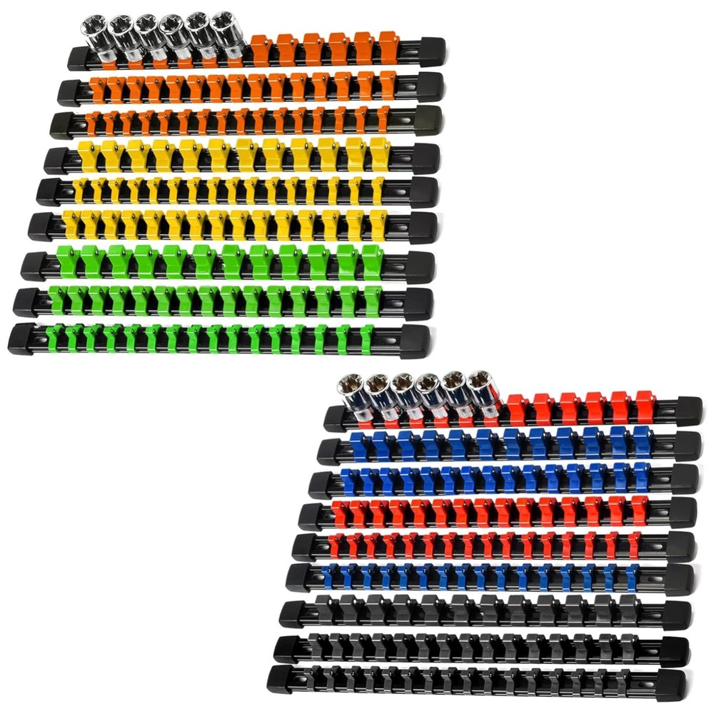 Customizable Socket Organizer with 258 Clips