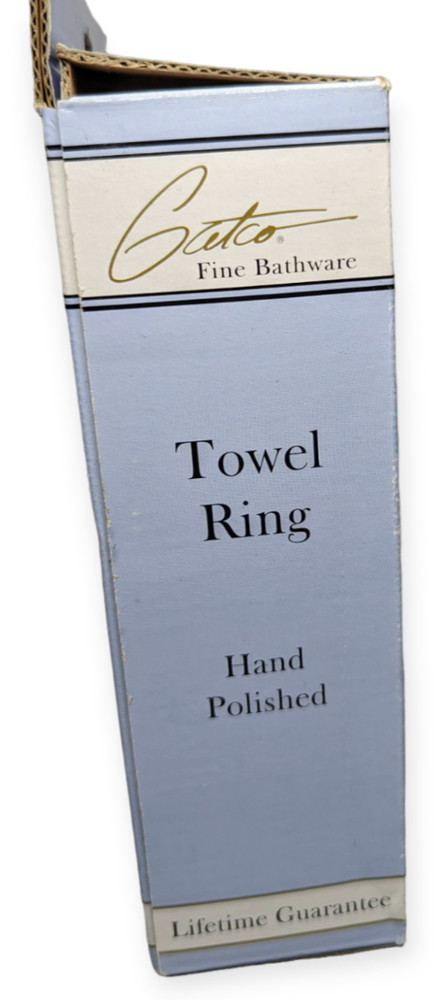 Gatco Evolutions Chenille Burnished Bronze Finish Towel Ring