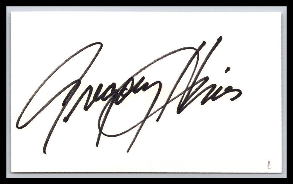Gregory Hines - Actor - 3x5 Card - Signed / Autograph (c)