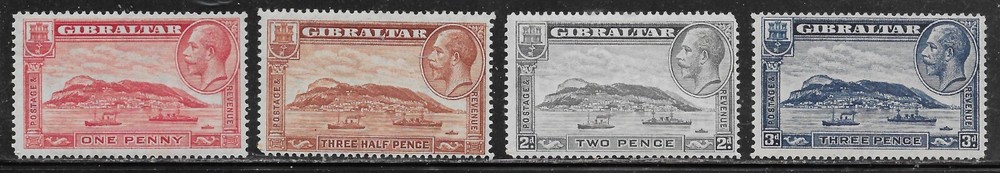 Gibraltar Scott #'s 96 - 99 MNH