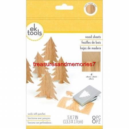 ek tools ASSORTED WOOD SHEETS 8 Total Pieces, Use w/ punches on a hard surface