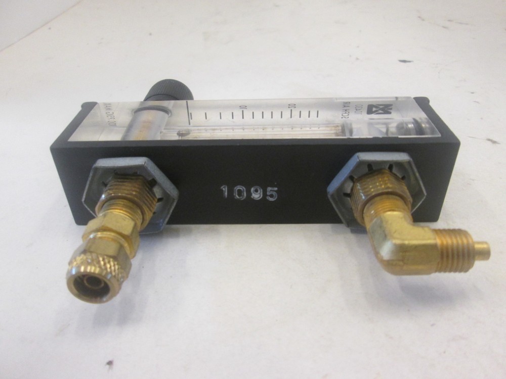 10430, Flowmeter, 0-26 SCFH Air, 100 PSIG Max, Used
