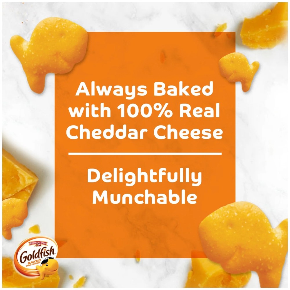 Goldfish Cheddar Crackers, Snack Pack, 1 oz, 30 Count Multi Pack Box.