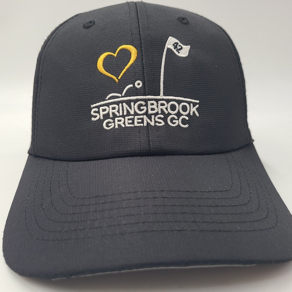 Srixon Hat Adjustable Black Springbrook Greens State Golf Course New York Men