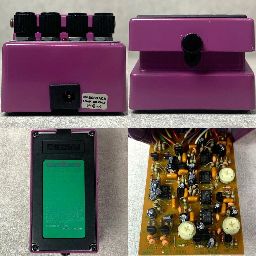 Boss BF-2 Flanger Guitar Effect Pedal Operation confirmed Used