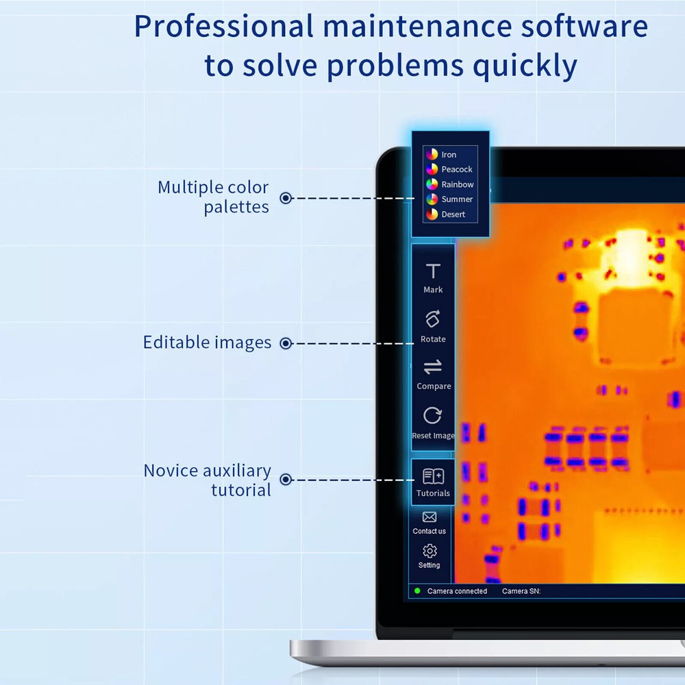 3D Infrared Thermal Imager Analyzer Camera for PCB Leakage Short Circuit Check