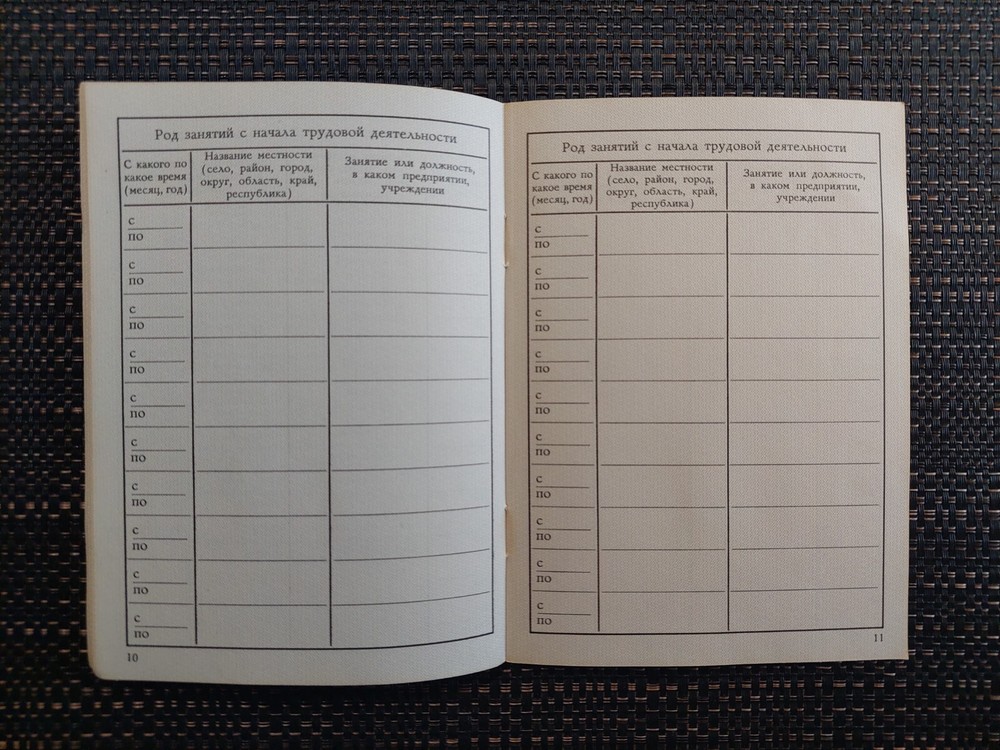 Soviet Union Communist Party Membership Book. USSR Official Document Original. 2