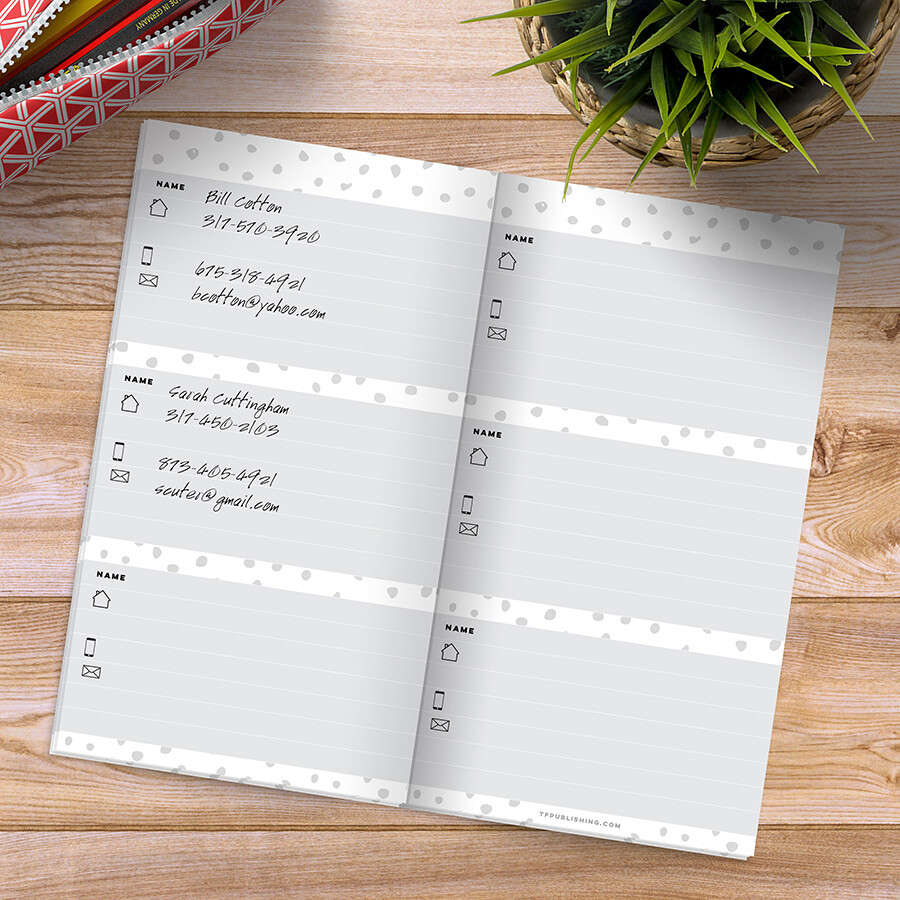Cactus Address and Contacts Pocket Book