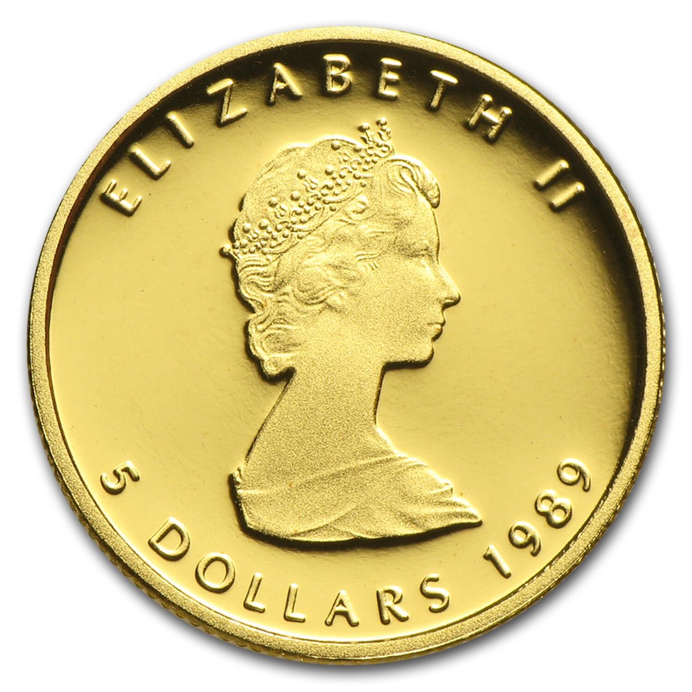 1989 Canada 1/10 oz Proof Gold Maple Leaf
