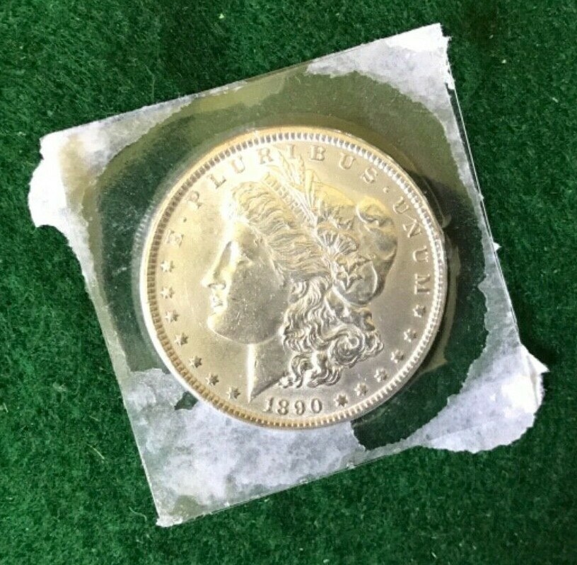1890 P Silver Morgan Dollar -TD2
