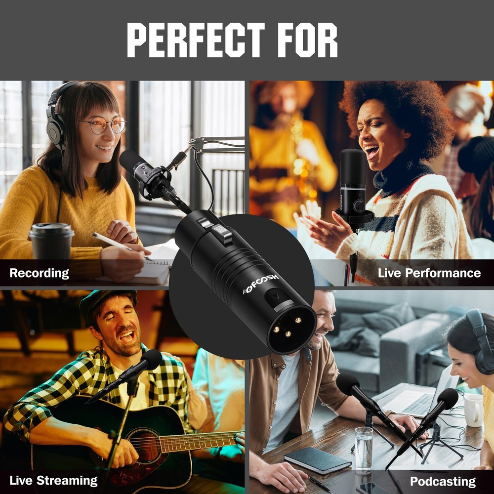 Microphone Preamp Audio , Professional Mic Activator Preamplifier with Dynami...