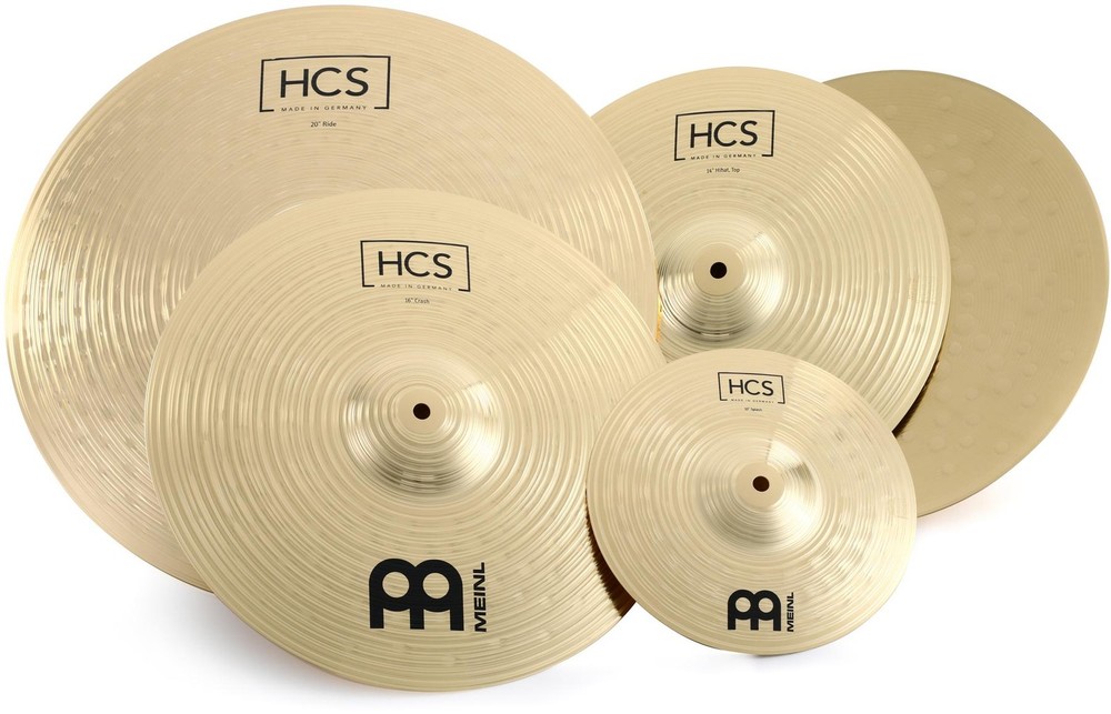 Meinl Cymbals HCS Basic 4-piece Cymbal Pack (2-pack) Bundle