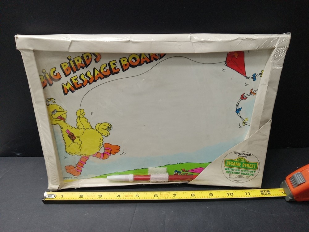Sesame street, write on wipe off.Message board, big bird
