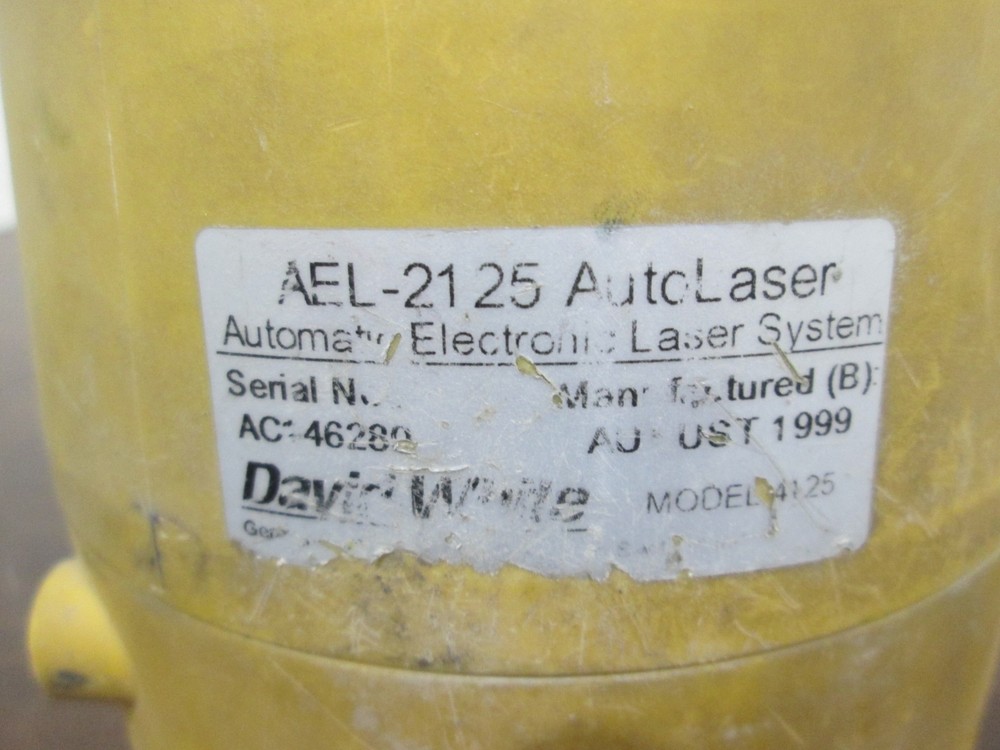 David White, AEL-2125, AutoLaser, Used