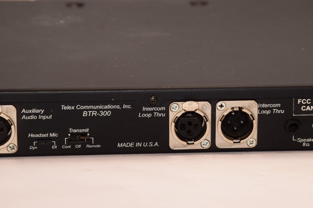 TELEX RADIOCOM BTR-300 Wireless Intercom Base Station *Missing Button*