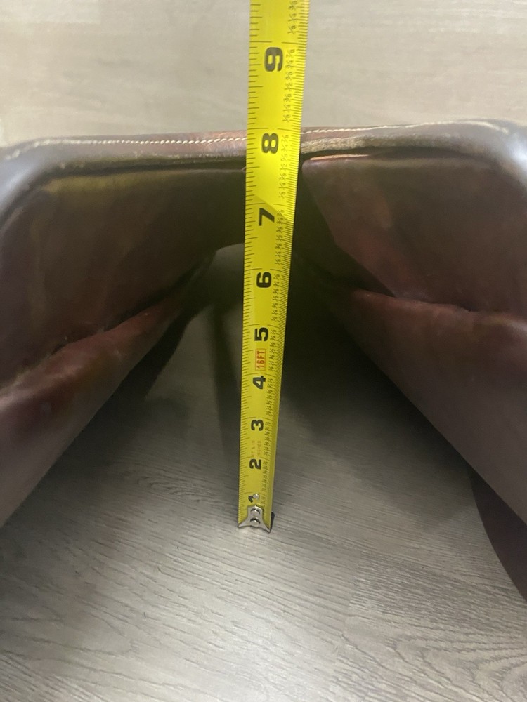 English Leather Close Contact Saddle Unknown Maker VGC