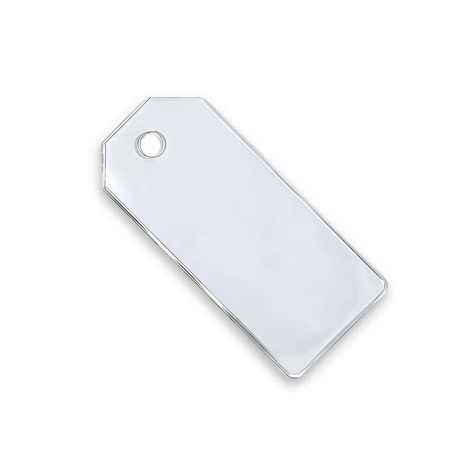 Flex Tag, 100 Pack, Clear Flexible Key Tags, Reusable Key Labels, Ultra Thin ...