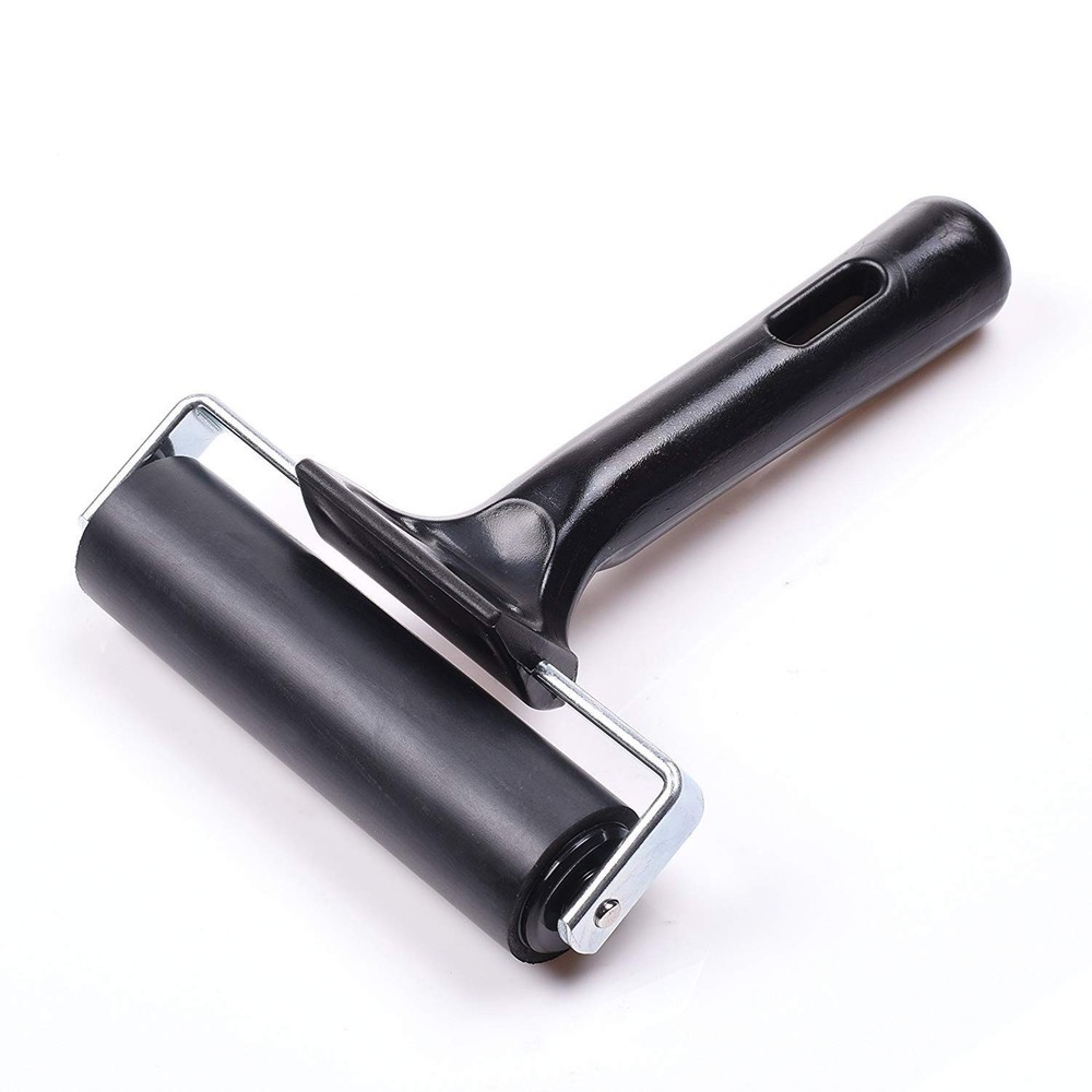 4 Inch Brayer Roller Printmaking Rubber Press Roller for Crafts Projects Ink
