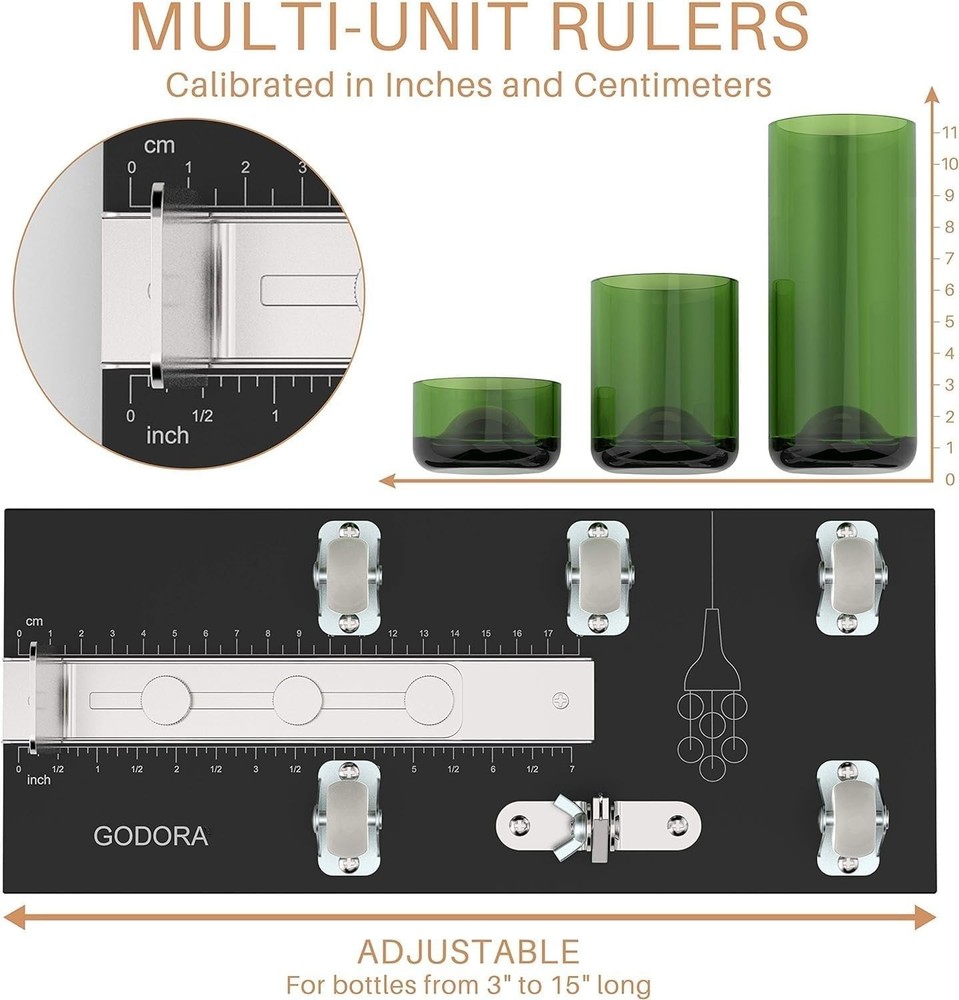 Glass Bottle Cutter Bundle - DIY Machine for Cutting Bottles