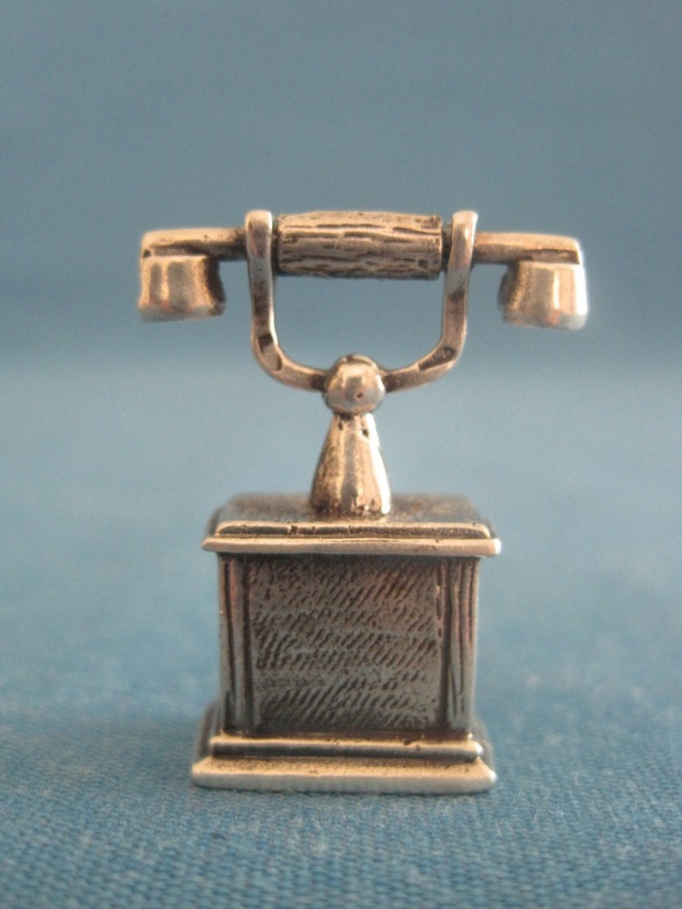 Telephone. Souvenir. Sterling Silver 925.