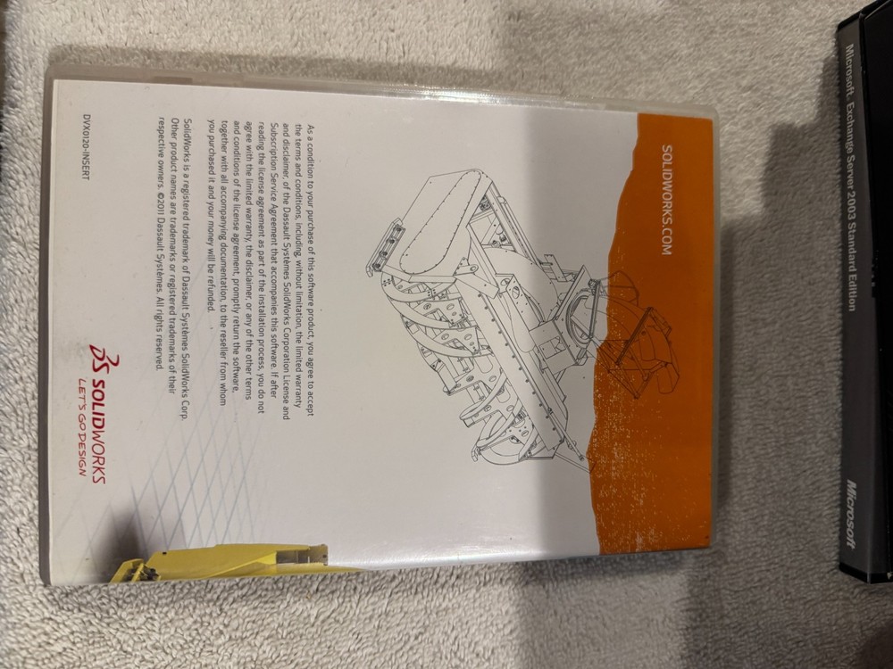 Solid Works 2012 Dual CD Set 32bit & 64bit (No Serial #)