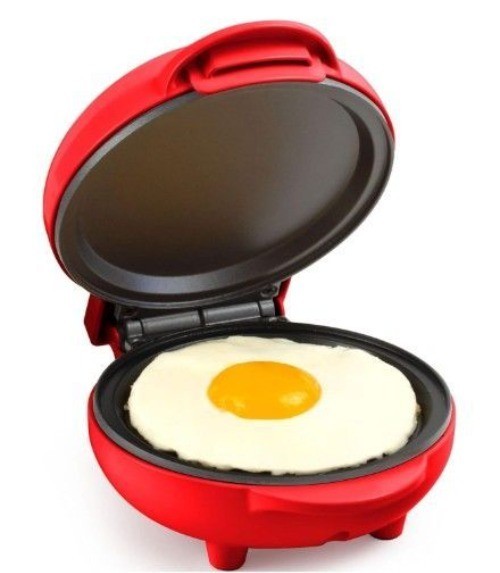 MyMimi 550-Watt Red Pancake Griddle