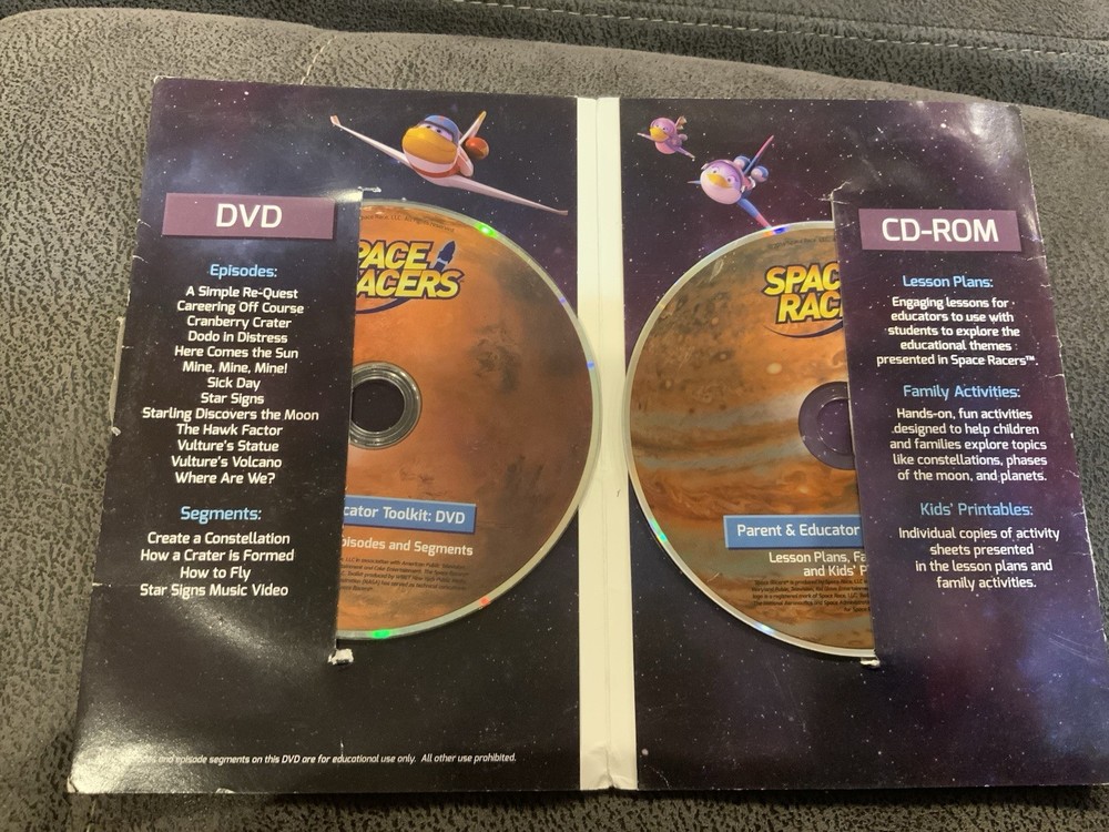 Space Racers Parent and Educator Toolkit DVD & CD-ROM
