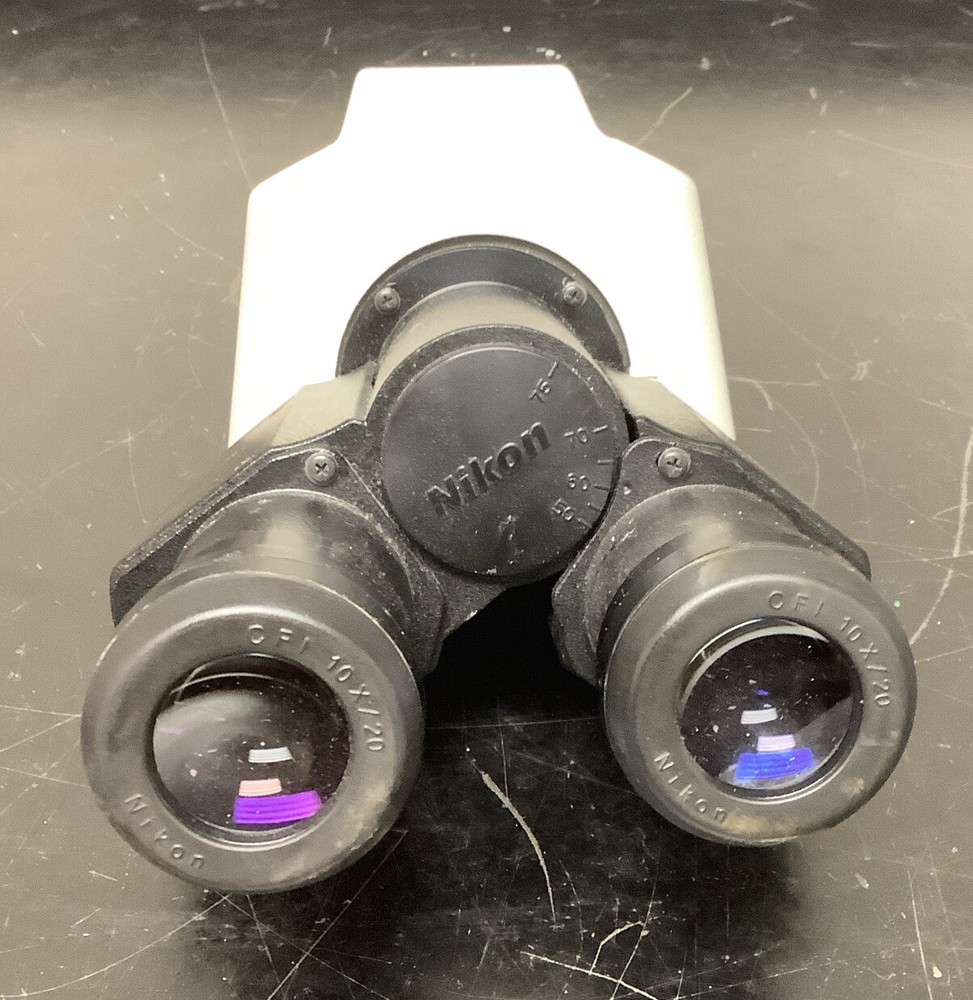 NIKON MICROSCOPE BINOCULAR HEAD ADJUSTABLE 2X CFI 10X/20