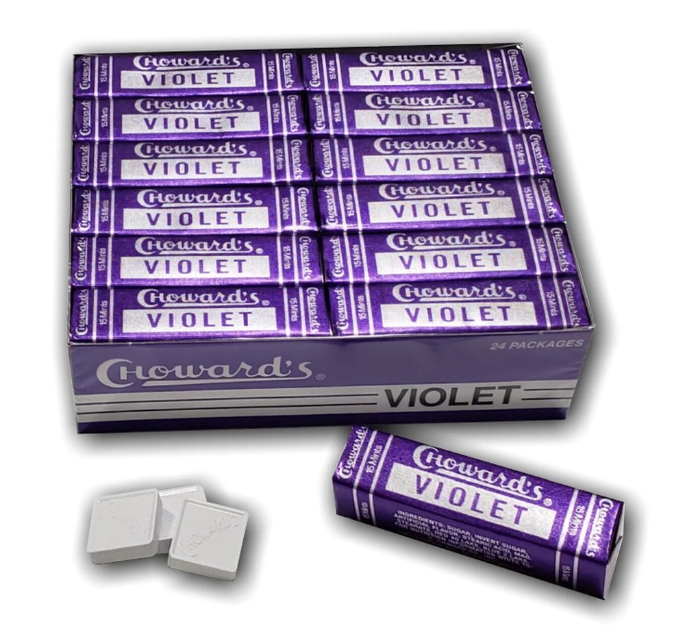 CHoward's VIOLET  Mints , 15 Mints Per Pack (Pack of 24) - 1 BOX