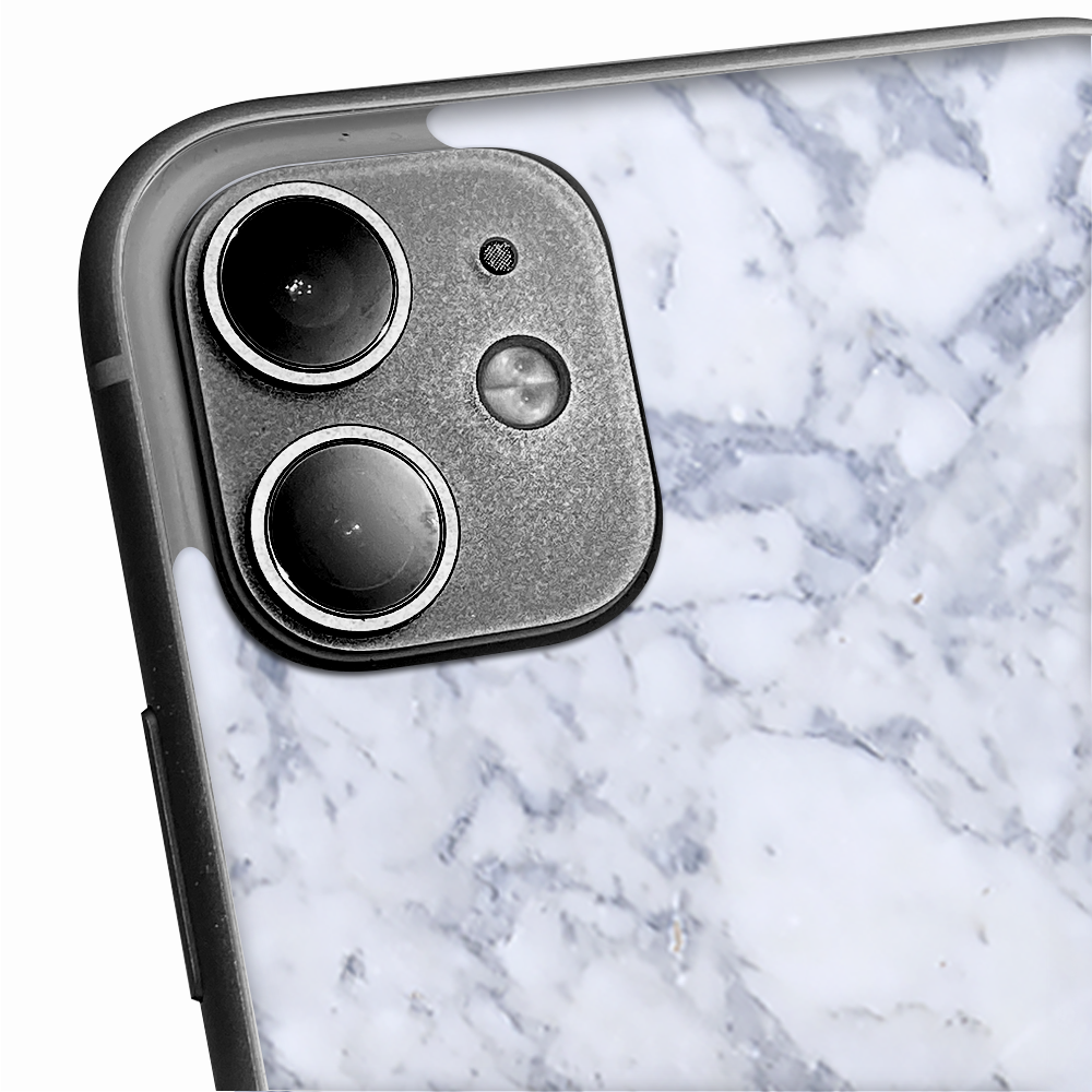 Skins Decal Wrap for Apple iPhone 11 - Grey White Standard Marble