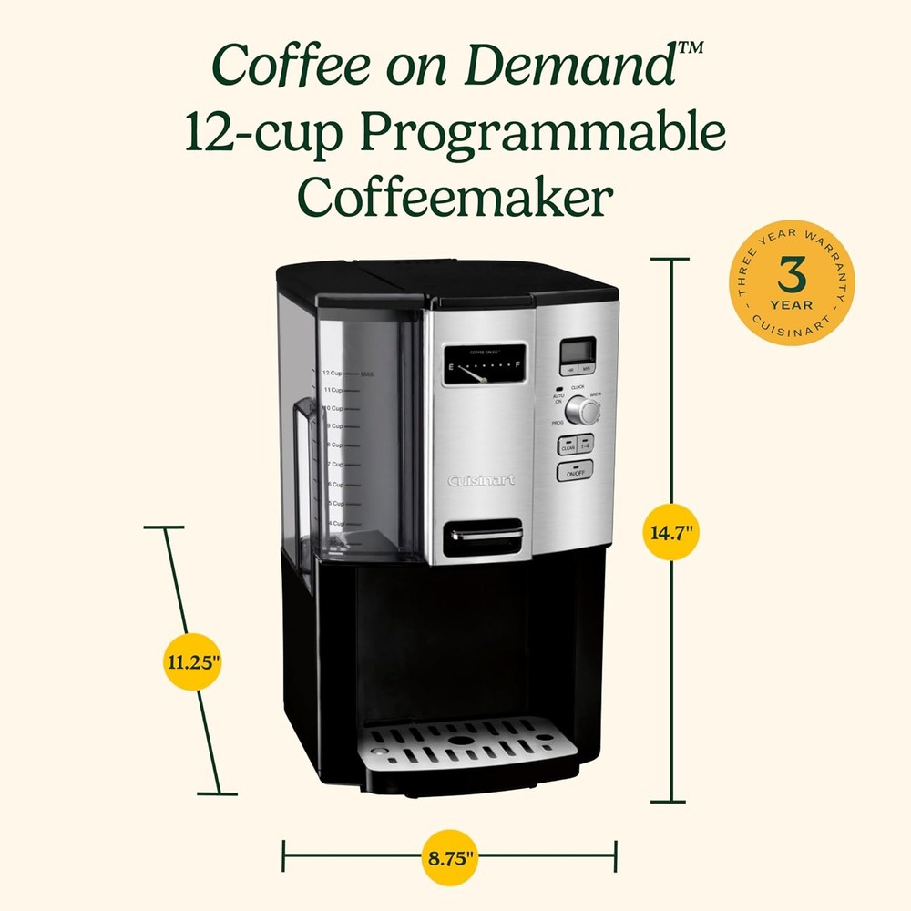 Cuisinart 12-Cup Coffee On Demand Programmable Coffeemaker