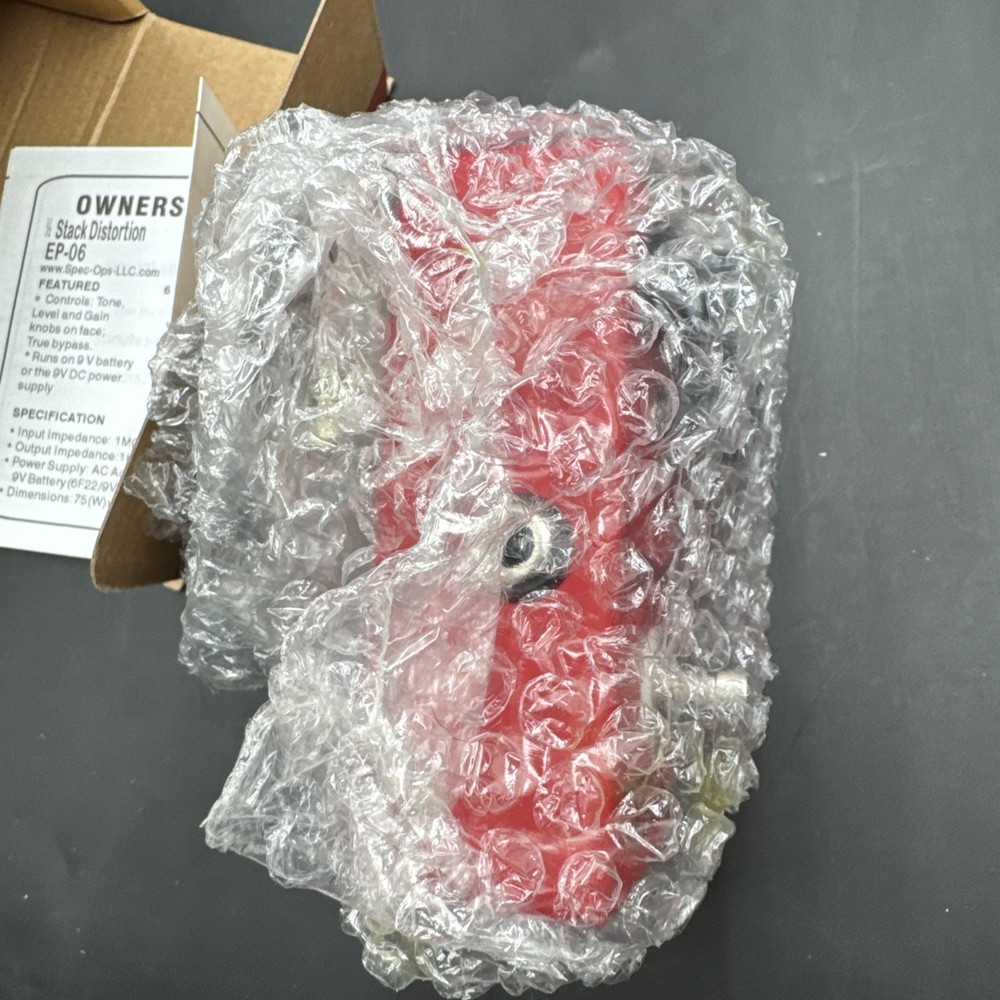 SPEC OPS Distortion 1/2 Stack Guitar Pedal • Mini Amp Stack • Distortion Effect