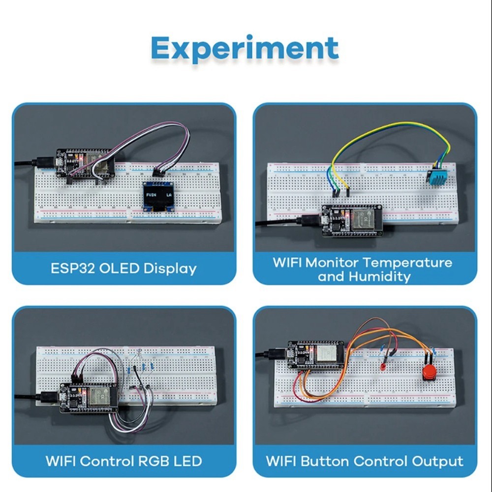 Kit ESP-32S WiFi I OT Development Board for Project Learning Kit Basic St3152