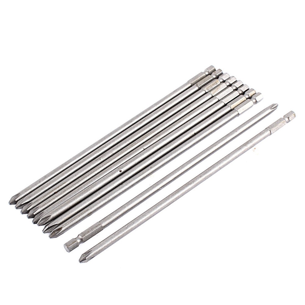10pcs 8 Inch PH2 Magnetic Tip Phillips Screwdriver Bits Tool