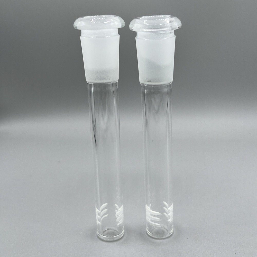 3.5" Downstem 14mm Water Pipe Glass Hookah Tobacco Downstem Diffuser - 2 PACK