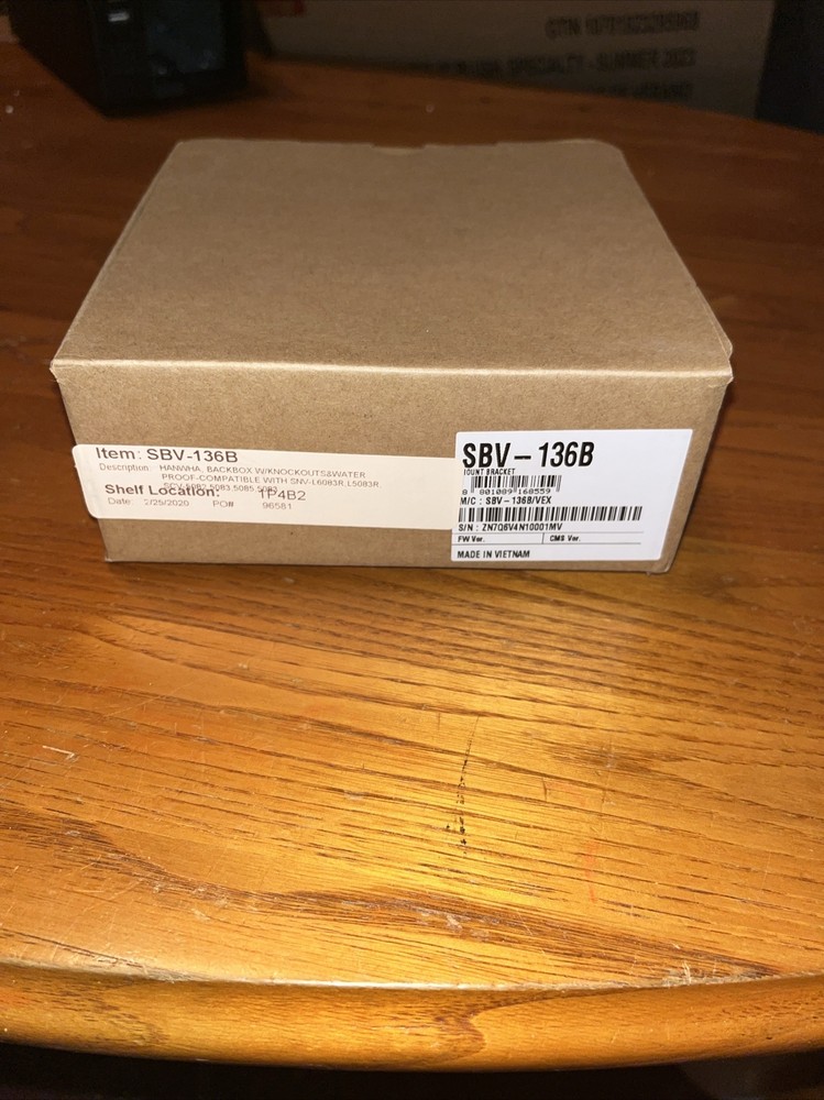 HANWHA WISENET SBV - 136B MOUNT BRACKET