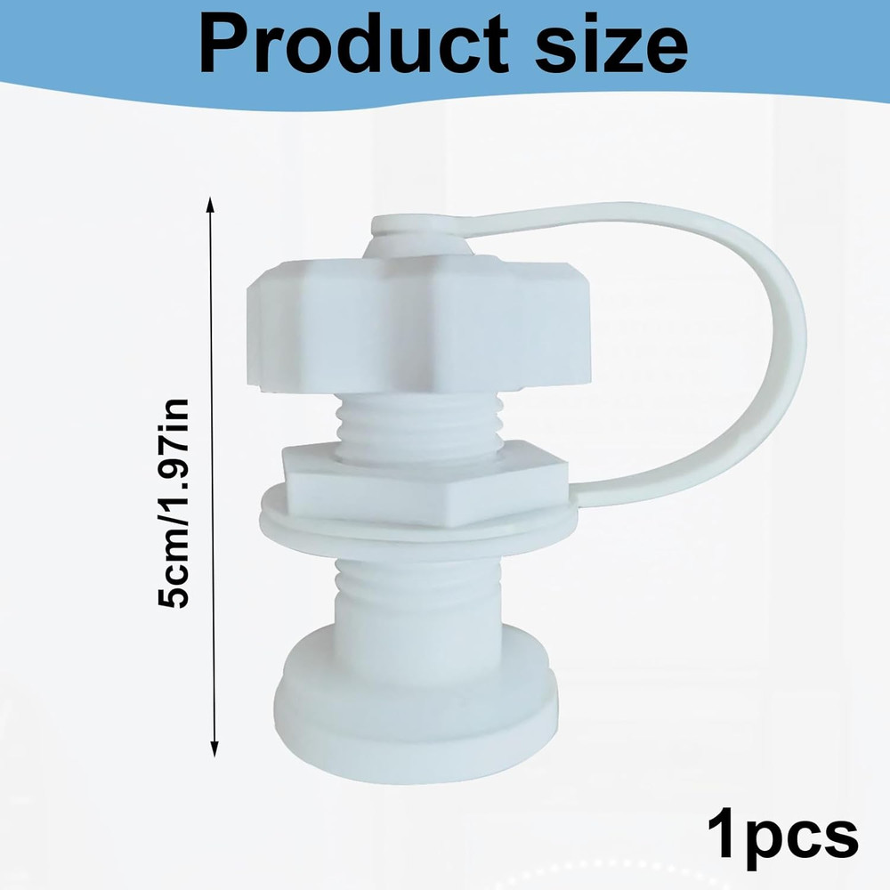 Cooler Drain Plug Kit – Universal Replacement Cooler Drain Plug, 1.97 Inch Le...
