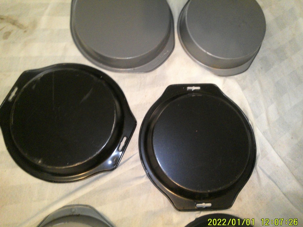 7 ISEF ROUND CAKE PIE PANS VARIOUS SIZES