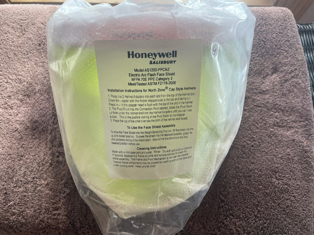 Honeywell AS1200-PPCNZ Arc Flash Face Shield NEW