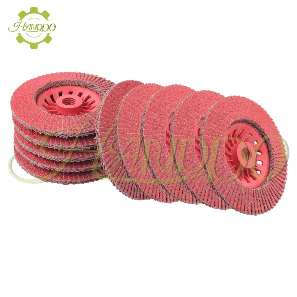 10Pack 4-1/2"×7/8'' T29 60 Grit Ceramic Discs Work with Universal Angle Grinders